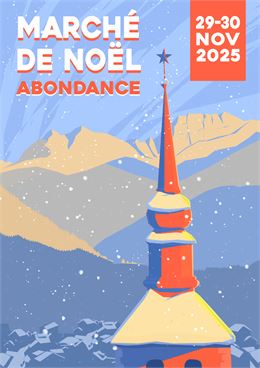 Affiche marché de noël - Mairie d'Abondance