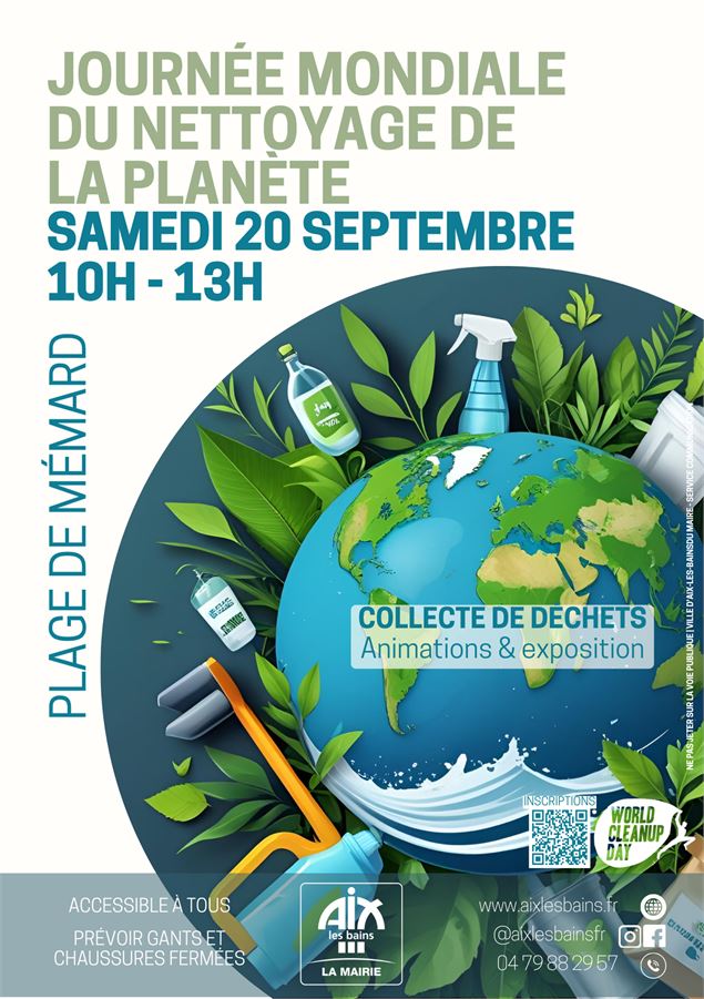 Journée mondiale du nettoyage de la planète - Mairie d'Aix-les-Bains