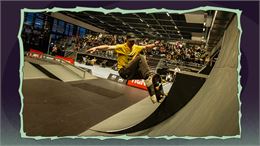 Skateur sur la rampe - Tignes Développement