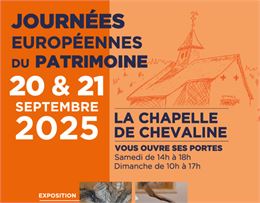 affiche reprenant le texte des journées du patrimoine - amis de la chapelle