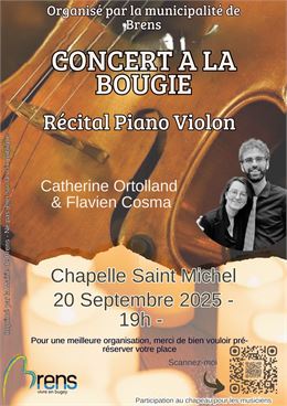 Concert à la bougie - Chapelle Saint Michel - Mairie de brens