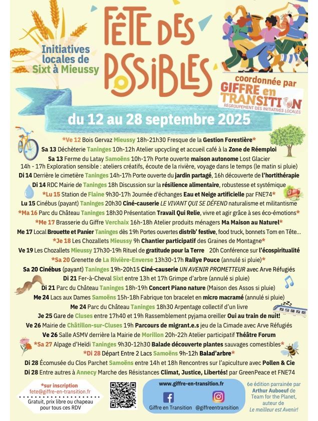 La Fête des Possibles - Fête de l'association Giffre en transition_Taninges - Giffre en transition