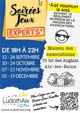 Soirées-jeux Experts 2025 - LudothAix