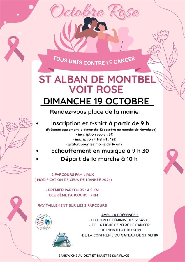 Octobre rose 2025 à St Alban de Montbel