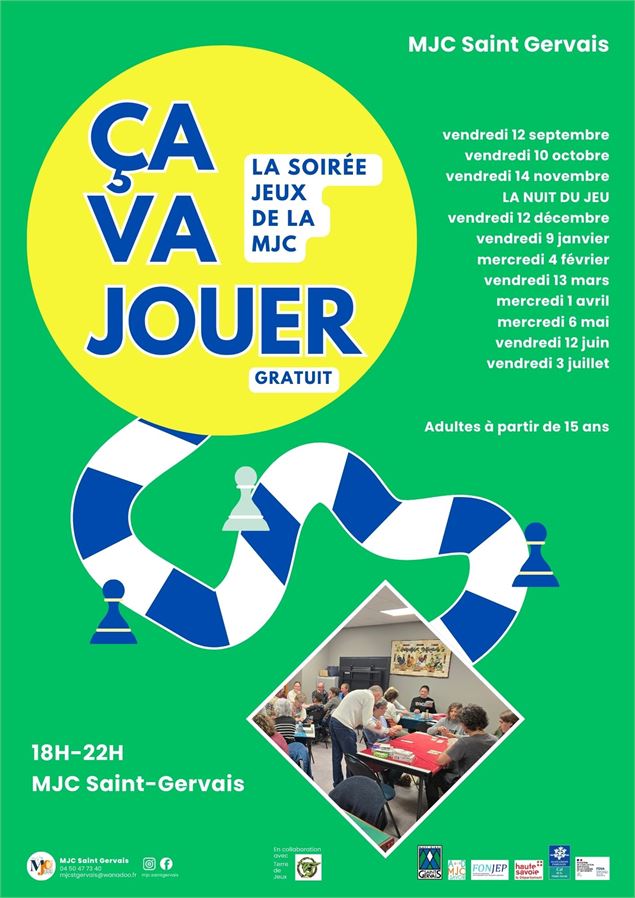 MJC - Ça va jouer, la soirée jeux de la MJC_Saint-Gervais-les-Bains - Droits réservés