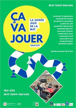 MJC - Ça va jouer, la soirée jeux de la MJC_Saint-Gervais-les-Bains - Droits réservés
