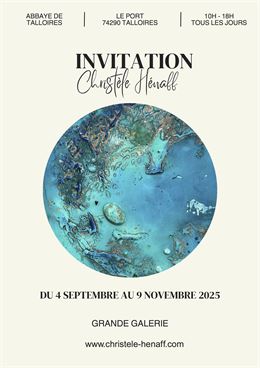 Exposition de peinture par la plasticienne Christèle Hénaff_Talloires-Montmin