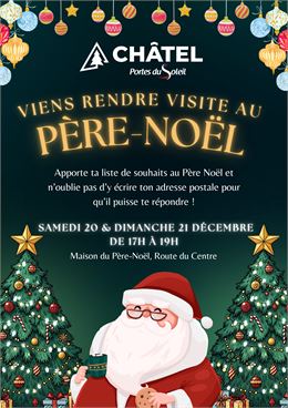 Viens rendre visite au Père Noël_Châtel - Châtel Tourisme