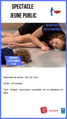 Spectacle jeune public – Un pas plus loin par la compagnie Kay_Annecy - Association Les Carrés