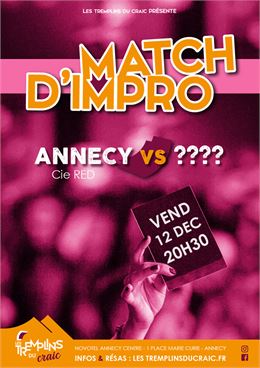 Match d'impro Gla Gla de décembre avec la Cie Red_Annecy