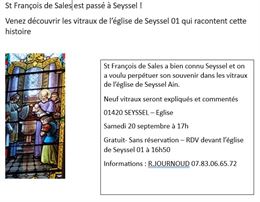 Visite des vitraux de l'église de Seyssel Ain - Journées Européennes du Patrimoine_Seyssel