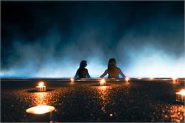 Nuit lumineuse à la balnéoforme_Megève