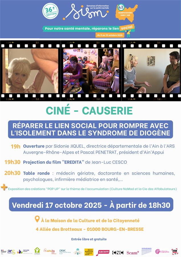 Affiche ciné-débat - Affiche créée pour l'occasion 
