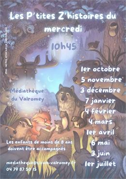 Les P'tites Z'histoires du mercredi - Médiathèque du Valromey