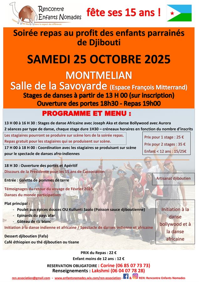 Soirée repas au profit des enfants de Djibouti_Montmélian