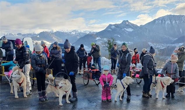 Chiens de traîneaux, Père Noël et Papillotes_Vailly - Catherine Mermin
