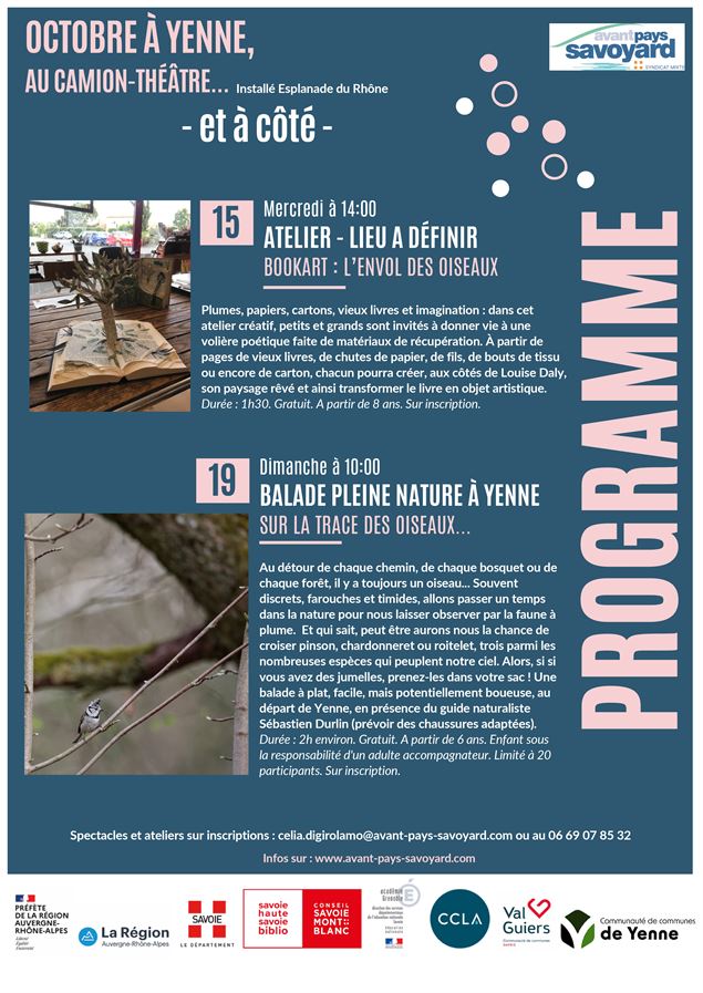 Programme culturel octobre - DR