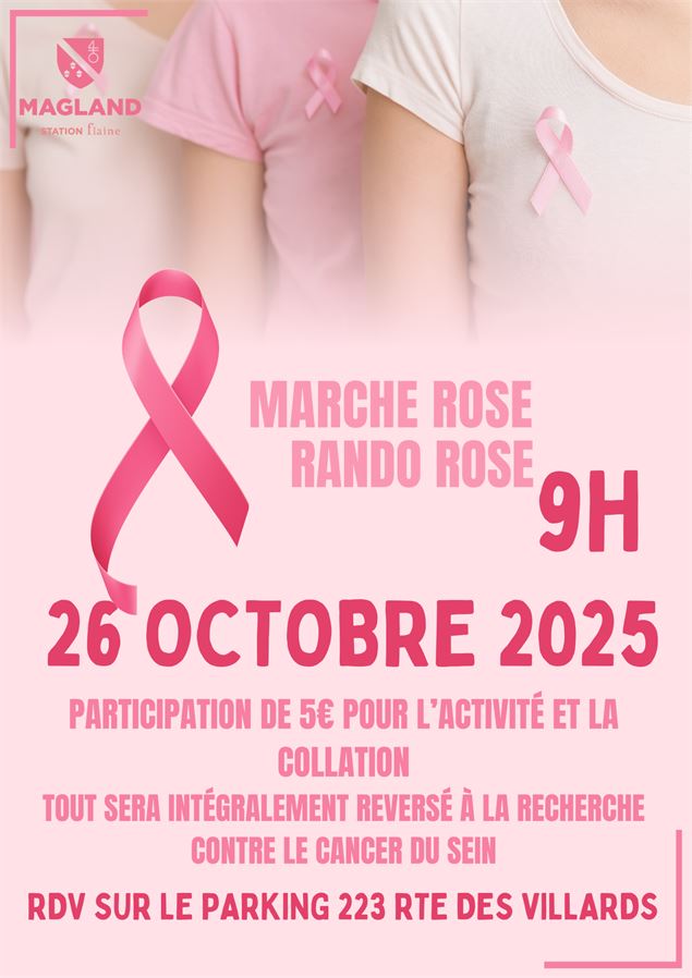 Marche et rando d'Octobre Rose_Magland - Mairie de Magland