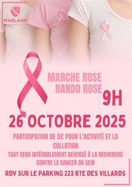 Marche et rando d'Octobre Rose_Magland - Mairie de Magland