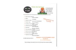 Club de lecture_Thônes - Bibliothèque