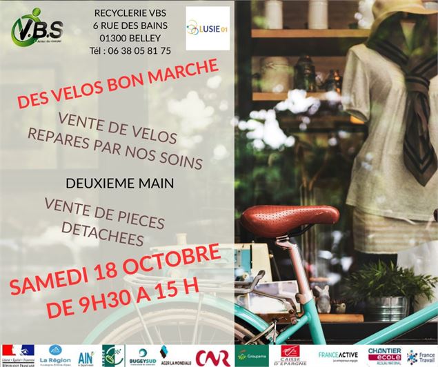 Vente de vélos à la Recyclerie_Belley - Recyclerie VBS