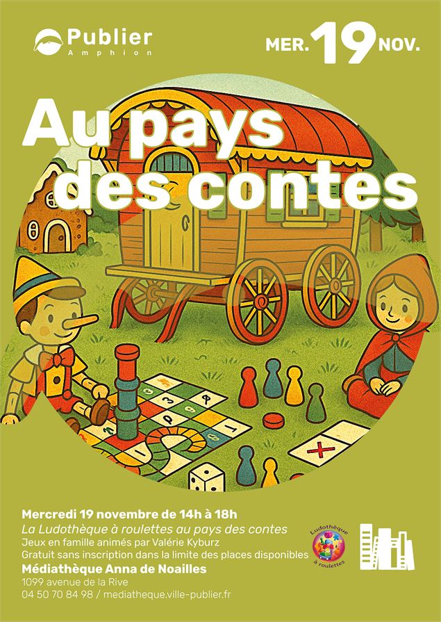 La Ludothèque à roulettes au pays des contes - jeux_Publier - Mairie de Publier