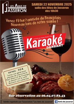 Affiche Karaoké dansant_Jasseron - ©Les Amis de Jasseron
