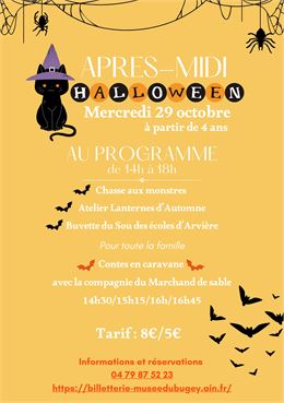 Affiche après-midi Halloween - Département de l'Ain