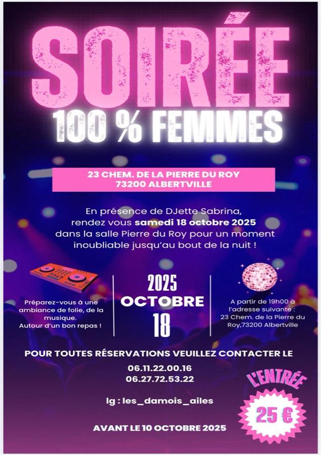 Soirée 100% femme_Albertville
