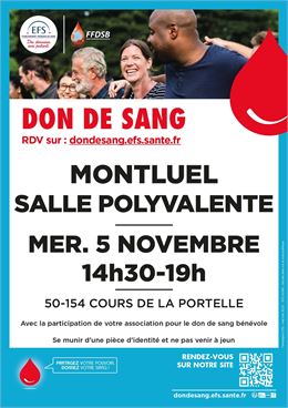 Don du sang à Montluel_Montluel