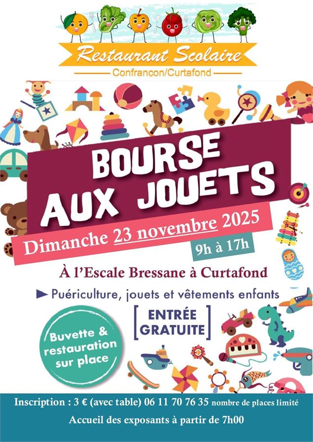 Affiche Bourse aux jouets - ©Restaurant scolaire