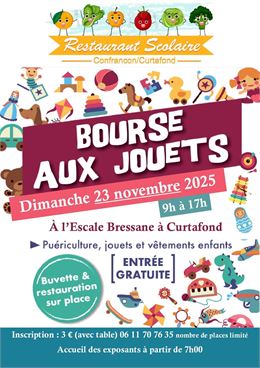 Affiche Bourse aux jouets - ©Restaurant scolaire