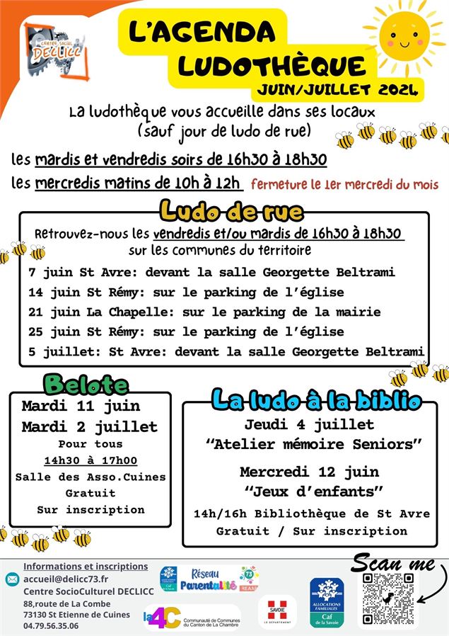 Ludothèque  juin juillet 2024 - DECLICC
