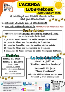 Ludothèque  juin juillet 2024 - DECLICC