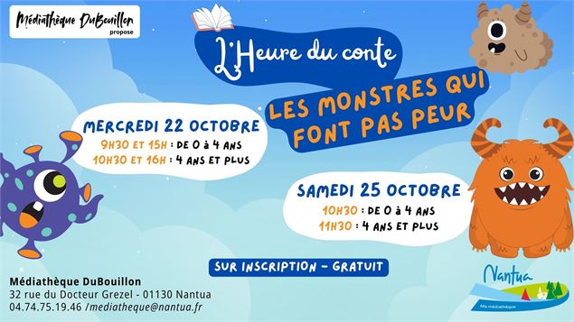 Affiche animation - Médiathèque DuBouillon