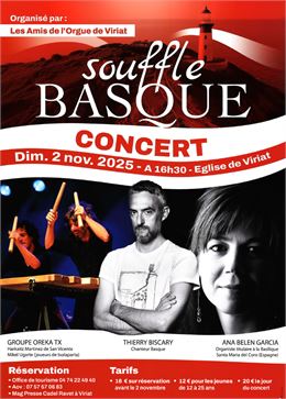 Affiche Concert "Souffle Basque"_Viriat - ©Les Amis de l'Orgue de Viriat