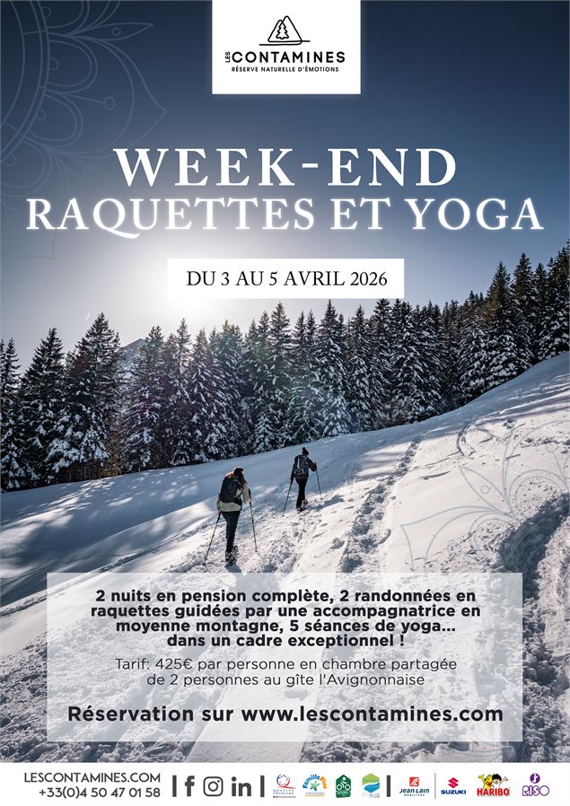 Week-end raquettes et yoga avec Amandine et Laetitia_Les Contamines-Montjoie