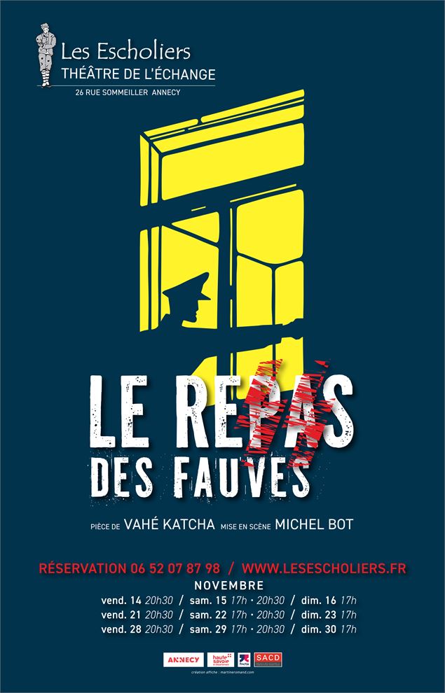 Théâtre : Le repas des fauves_Annecy - Les Escholiers