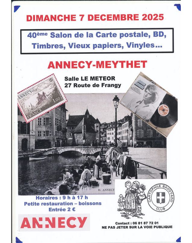 39ème Salon toutes collections et de la carte postale_Annecy