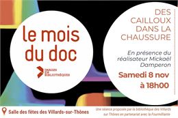 Projection du film documentaire "Des cailloux dans la chaussure"_Les Villards-sur-Thônes - Office de