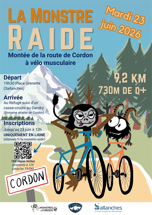 Affiche de La Monstre Raide 2026 - Cordon Tourisme