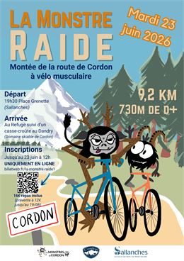 Affiche de La Monstre Raide 2026 - Cordon Tourisme