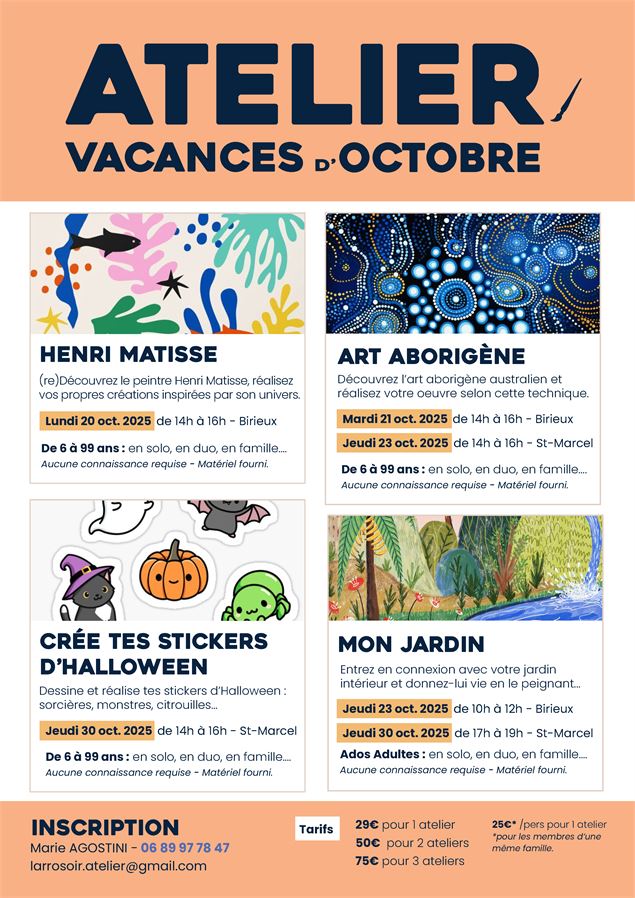 Atelier de peinture - Art Aborigène - @larrosoiratelier