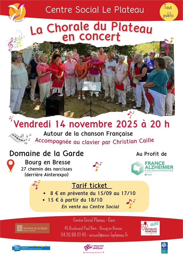 La chorale du Plateau en concert - asso le plateau