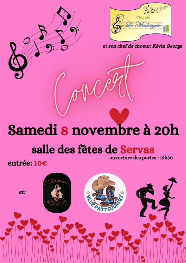 Affiche_Concert Chorale La Madrigale_Servas - ©La Madrigale_Servas
