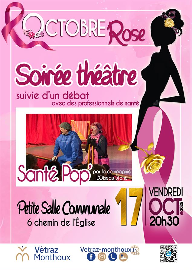 Octobre Rose - Soirée théâtre - mairie de Vétraz-Monthoux