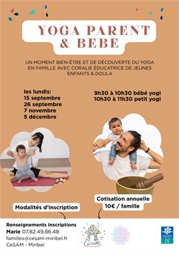 Initiation au yoga et motricité parents-bébés - copyright tous droits réservés