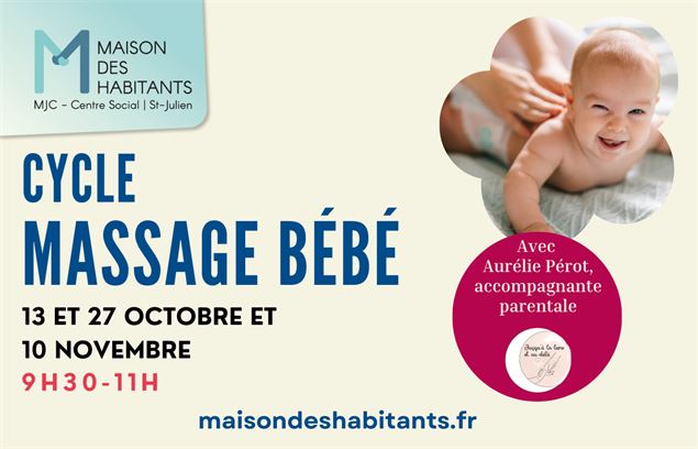 Cycle massage bébé - Maison des Habitants