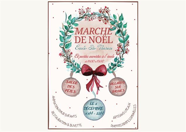 5 ème édition du marché de Noël_Les Villards-sur-Thônes - APEL Sainte Thérès