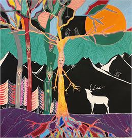 Atelier : les empreintes diverses décorées qui créent une œuvre commune_Méribel